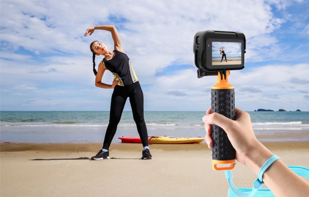 PULUZ műanyag keret Insta360 Ace Pro-hoz (fekete) (PU962B)-4
