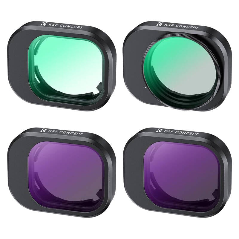 K&F Concept ND8+ND16+UV+CPL szűrőkészlet DJI Mini 4 Pro-hoz (SKU.2086)-0