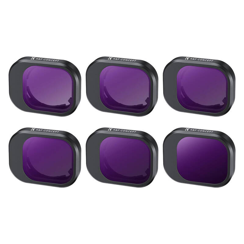 K&F Concept ND4/8/16/32/64/1000 szűrőkészlet DJI Mini 4 Pro-hoz (SKU.2081)-0