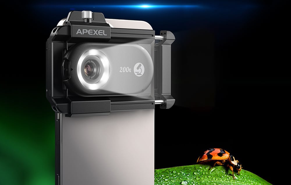 APEXEL APL-MS200 200X mobiltelefon objektív-4