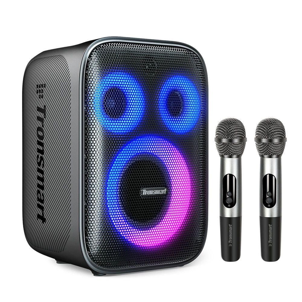 Tronsmart Halo 200 120W vezeték nélküli hangszóró + 2 mikrofon - fekete-0