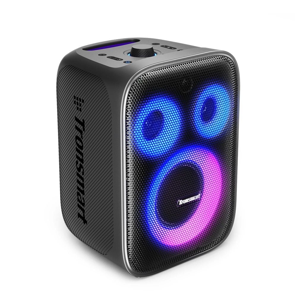 Tronsmart Halo 200 120W vezeték nélküli hangszóró + 2 mikrofon - fekete-7