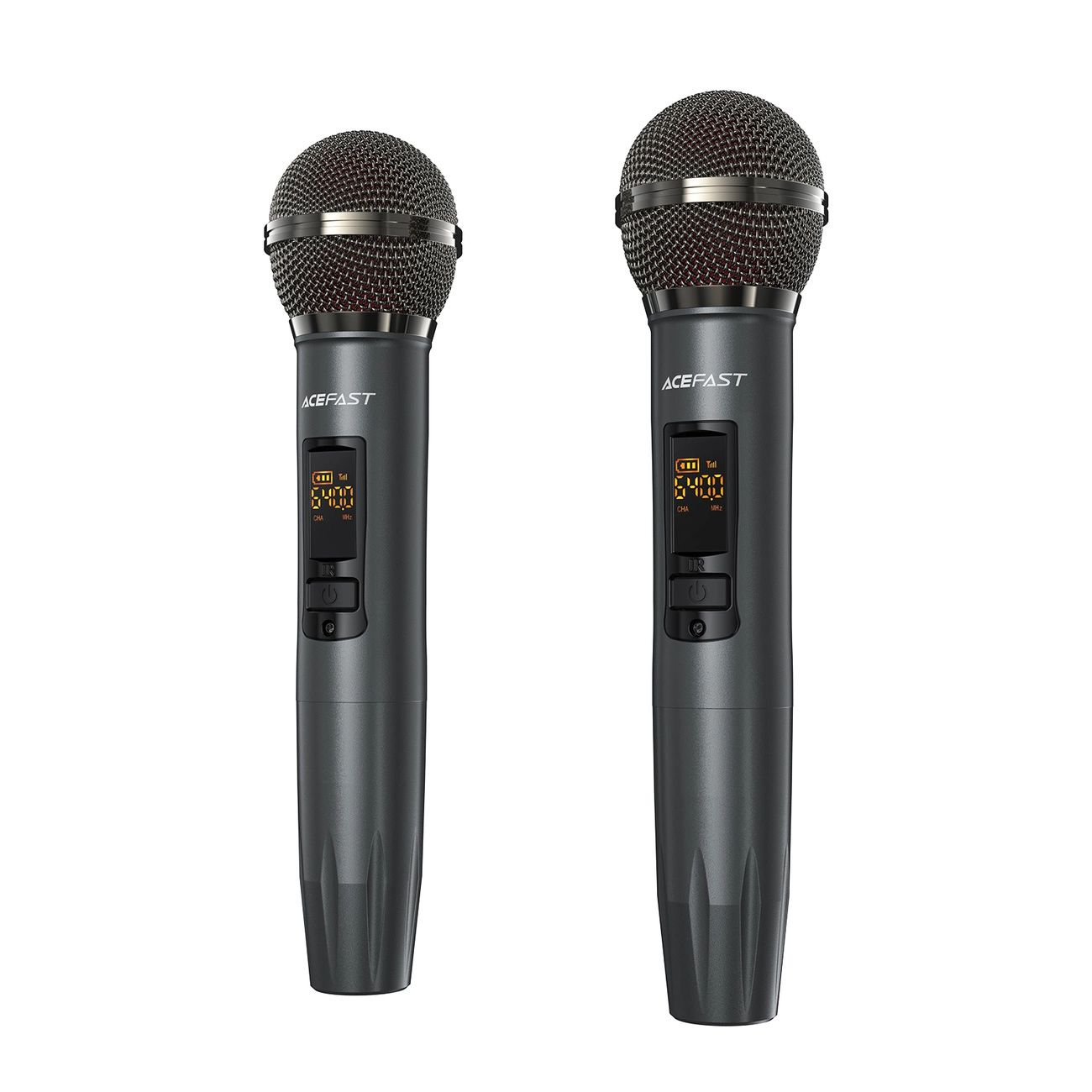 Acefast K1 vezeték nélküli karaoke hangszóró 2 mikrofonnal - fekete-11