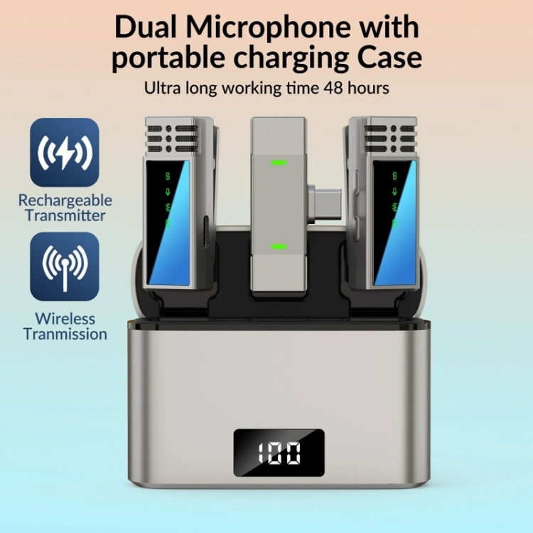 JMARY MW-15 USB-C vezeték nélküli mikrofon-1