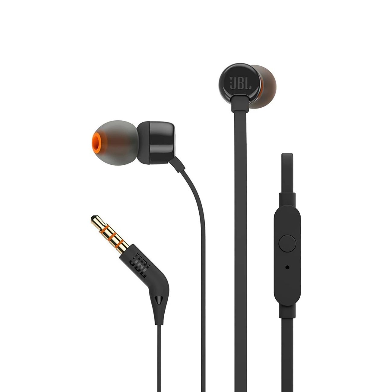 JBL Tune 110 fülbe helyezhető fejhallgató 3,5 mm-es mini csatlakozóval és távirányítóval - fekete-0