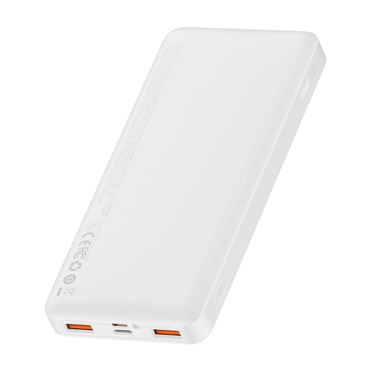 Baseus Bipow gyors töltésű power bank 10000mAh 20W fehér (Overseas Edition) + USB-A - Micro USB kábel 0.25m fehér (PPBD050502)-16
