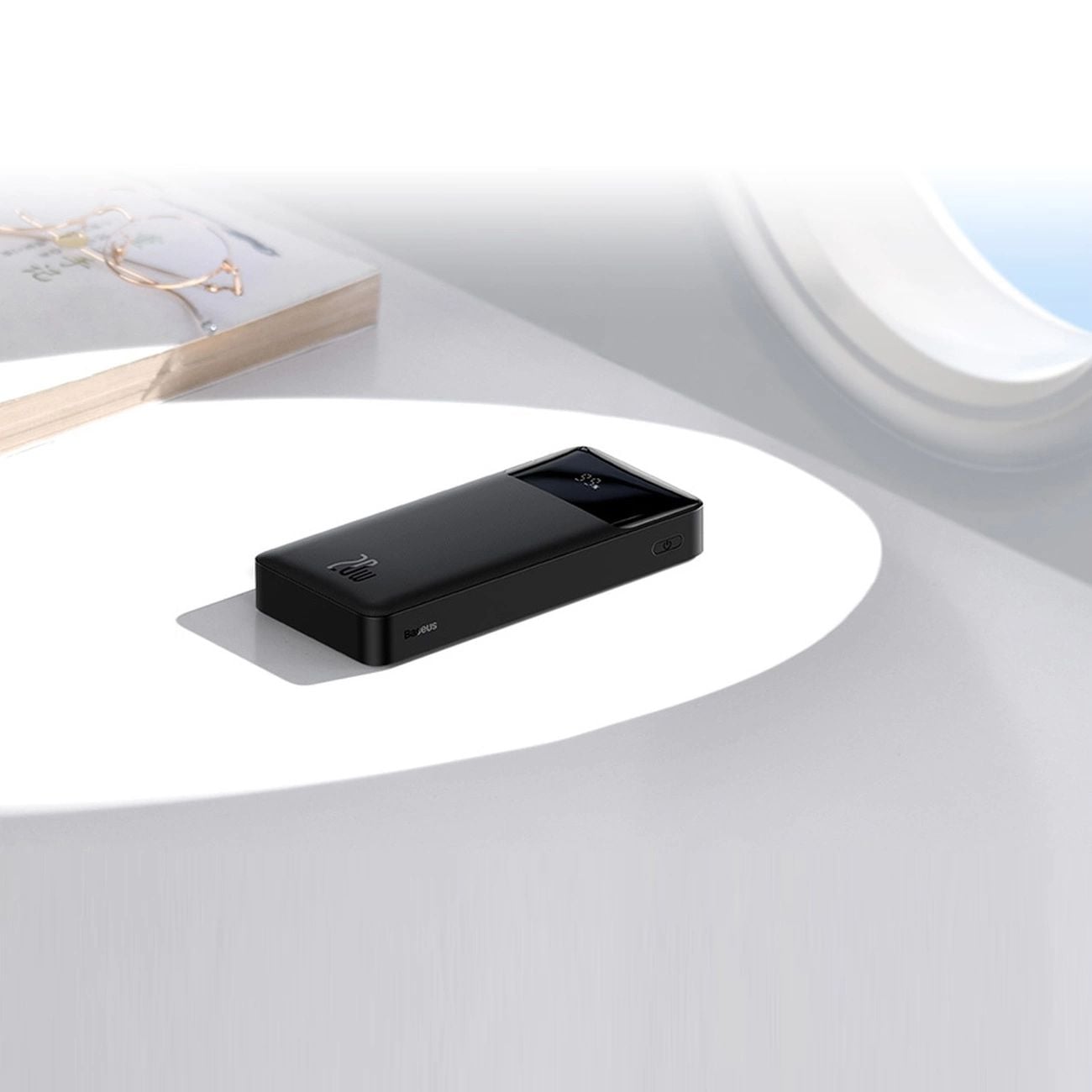 Baseus Bipow gyors töltésű power bank 10000mAh 20W fehér (Overseas Edition) + USB-A - Micro USB kábel 0.25m fehér (PPBD050502)-4
