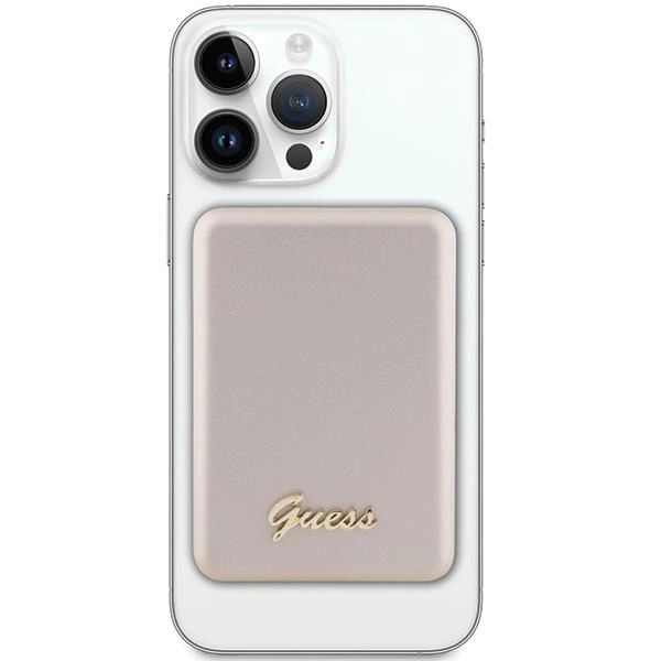 Guess MagSafe Metal Script Logo indukciós powerbank 5W 3000mAh - arany-1
