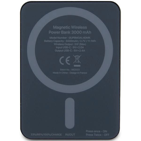 Powerbank Mercedes Csillag Minta MagSafe 5W 3000mAh - fekete-2