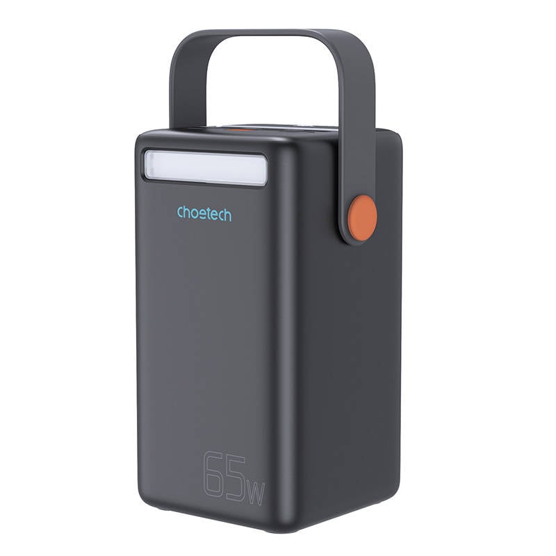 Choetech B664 Mini Power Station, powerbank 50000mAh 65W (fekete)-0