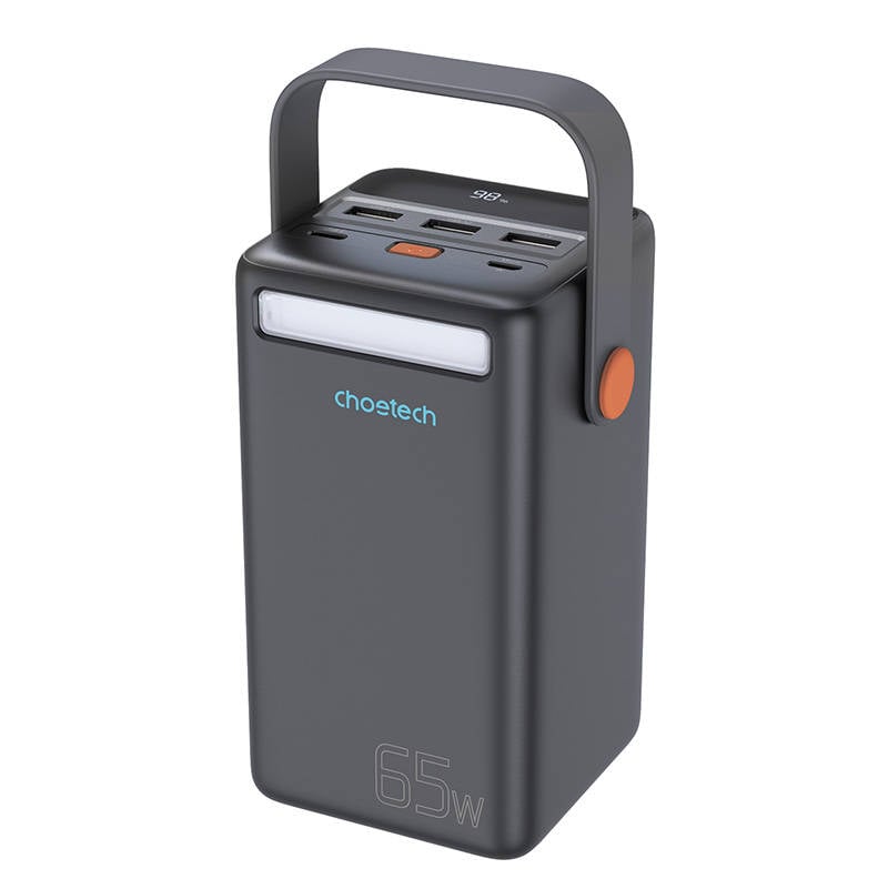 Choetech B664 Mini Power Station, powerbank 50000mAh 65W (fekete)-1