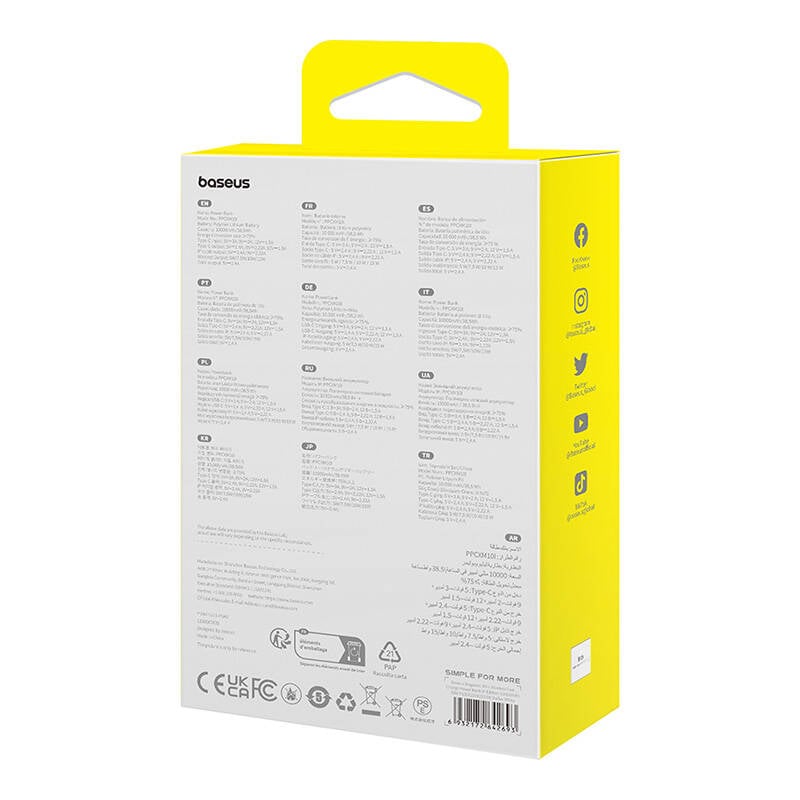 Baseus Mágneses Mini Powerbank, 10000mAh, Lightning, 20W, MagSafe (fehér)-8