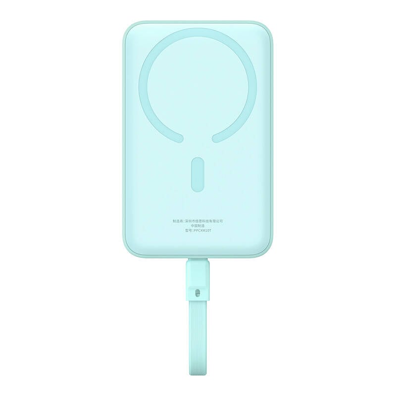 Baseus Mágneses Mini Powerbank, 10000mAh, USB-C 30W, MagSafe (kék)-0