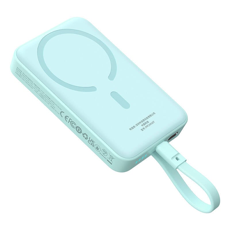 Baseus Mágneses Mini Powerbank, 10000mAh, USB-C 30W, MagSafe (kék)-2