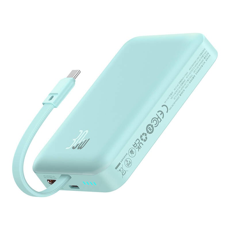 Baseus Mágneses Mini Powerbank, 10000mAh, USB-C 30W, MagSafe (kék)-4