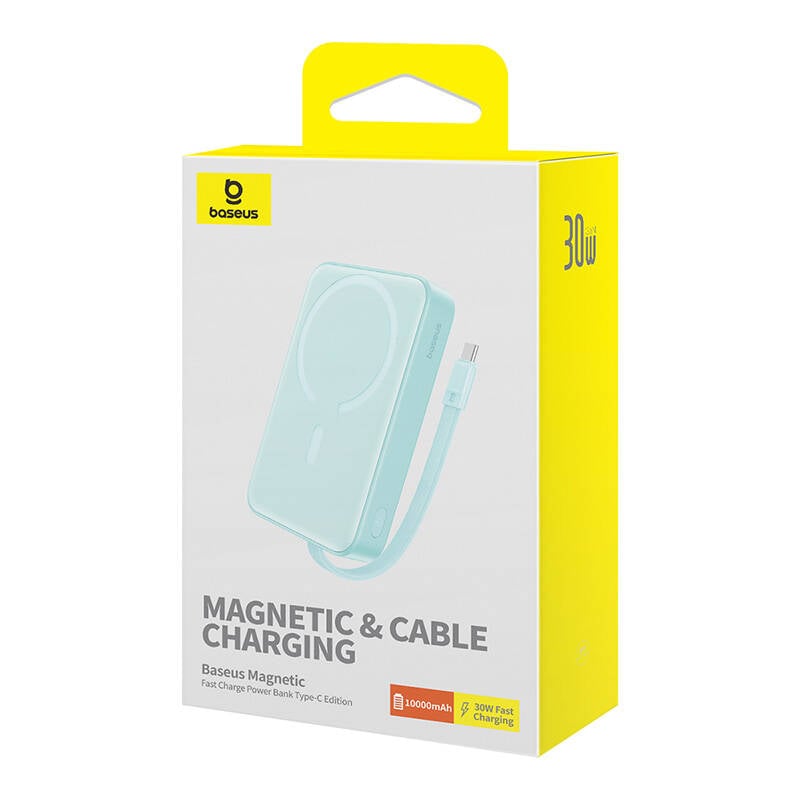Baseus Mágneses Mini Powerbank, 10000mAh, USB-C 30W, MagSafe (kék)-6