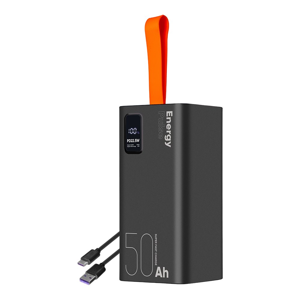 50000mAh OBAL:ME EnergyPulse Powerbank 22.5W Fekete-0