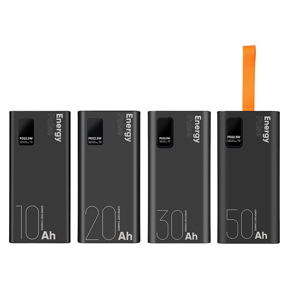 50000mAh OBAL:ME EnergyPulse Powerbank 22.5W Fekete-5