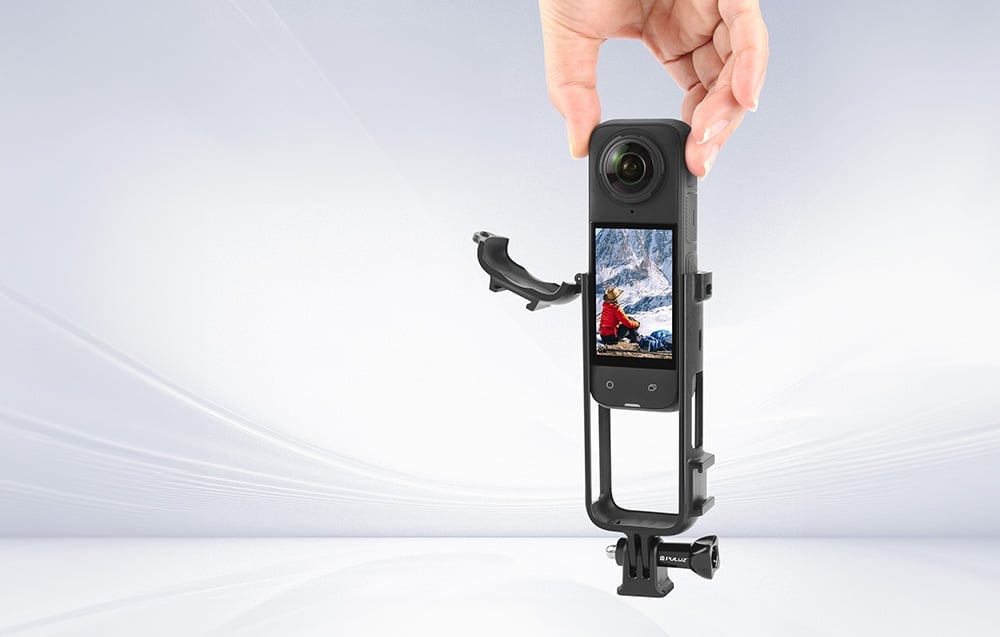 PULUZ műanyag védőkeret adapterrögzítéssel és csavarral Insta360 X4 akciókamerához (PU979B)-3