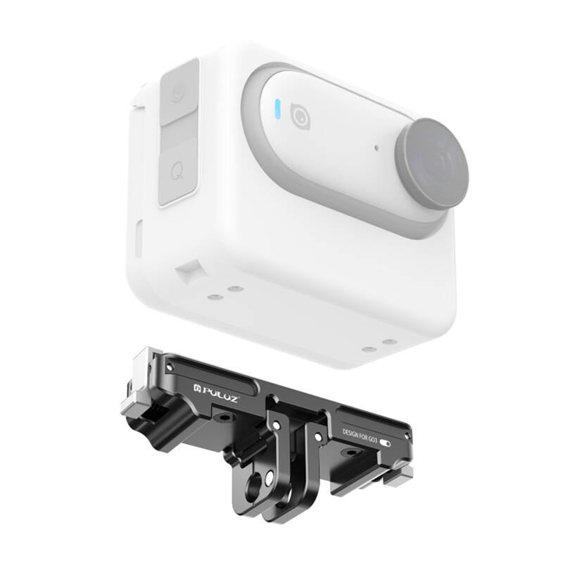 PULUZ alumínium gyorskioldó tartó Insta360 GO 3 / GO 3S akciókamerákhoz (PU972B)-0