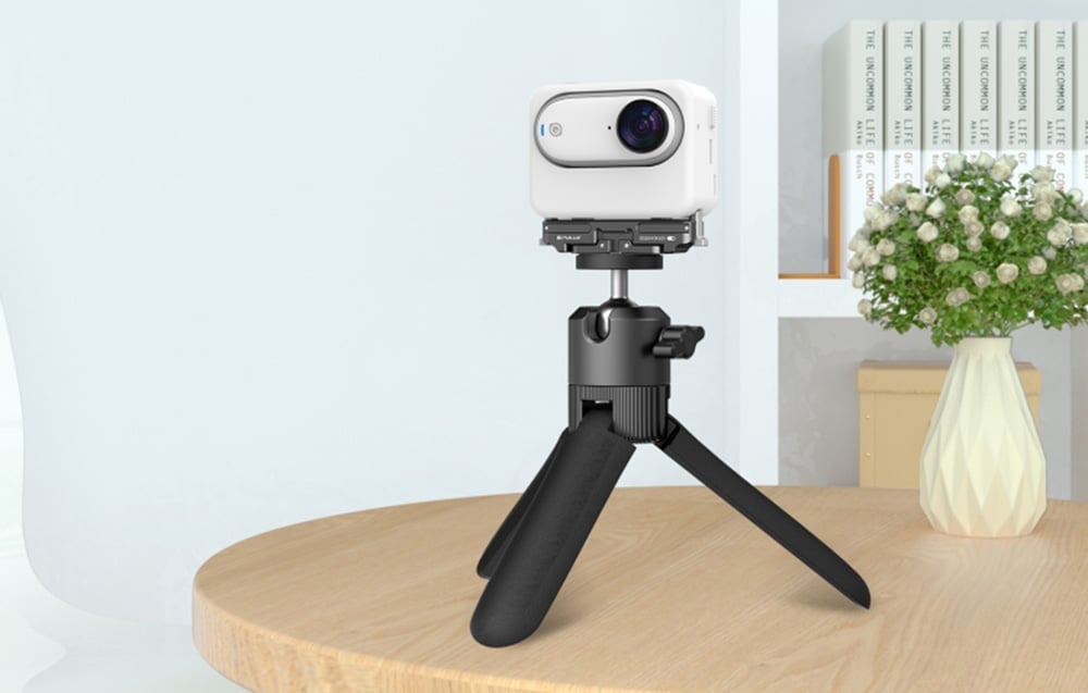 PULUZ alumínium gyorskioldó tartó Insta360 GO 3 / GO 3S akciókamerákhoz (PU972B)-6