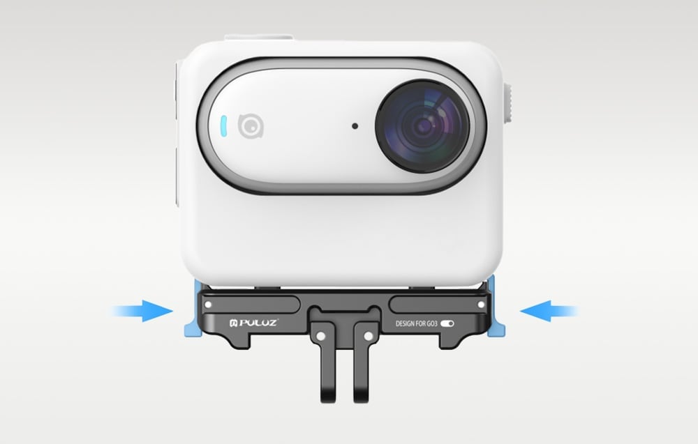 PULUZ alumínium gyorskioldó tartó Insta360 GO 3 / GO 3S akciókamerákhoz (PU972B)-5