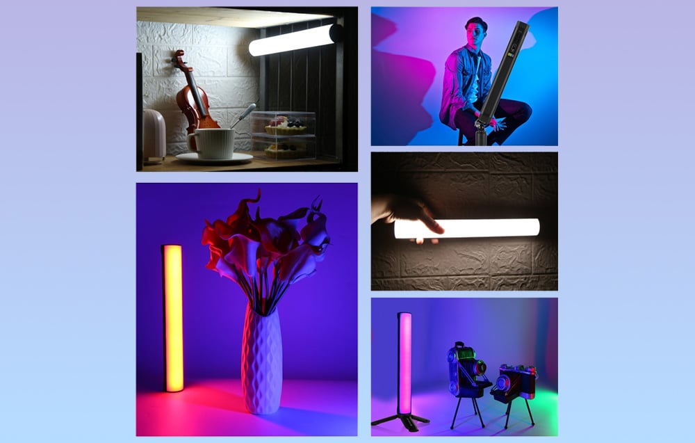 PULUZ RGB LED fénycső, lámpa 30cm (PU4139)-9