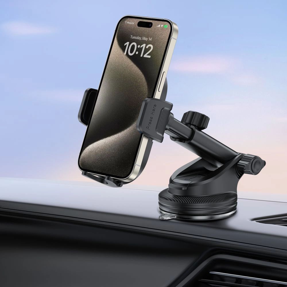 Tech-Protect V7 autós telefontartó, műszerfalra / szellőzőrácsra - fekete-1