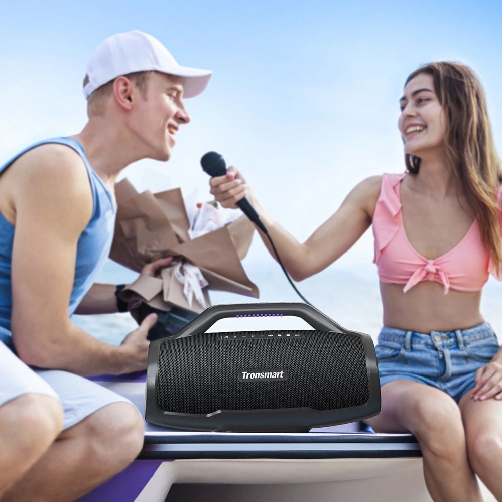 Tronsmart Bang Max 130W Bluetooth 5.3 IPX6 Hordozható Party Hangszóró - Fekete-1