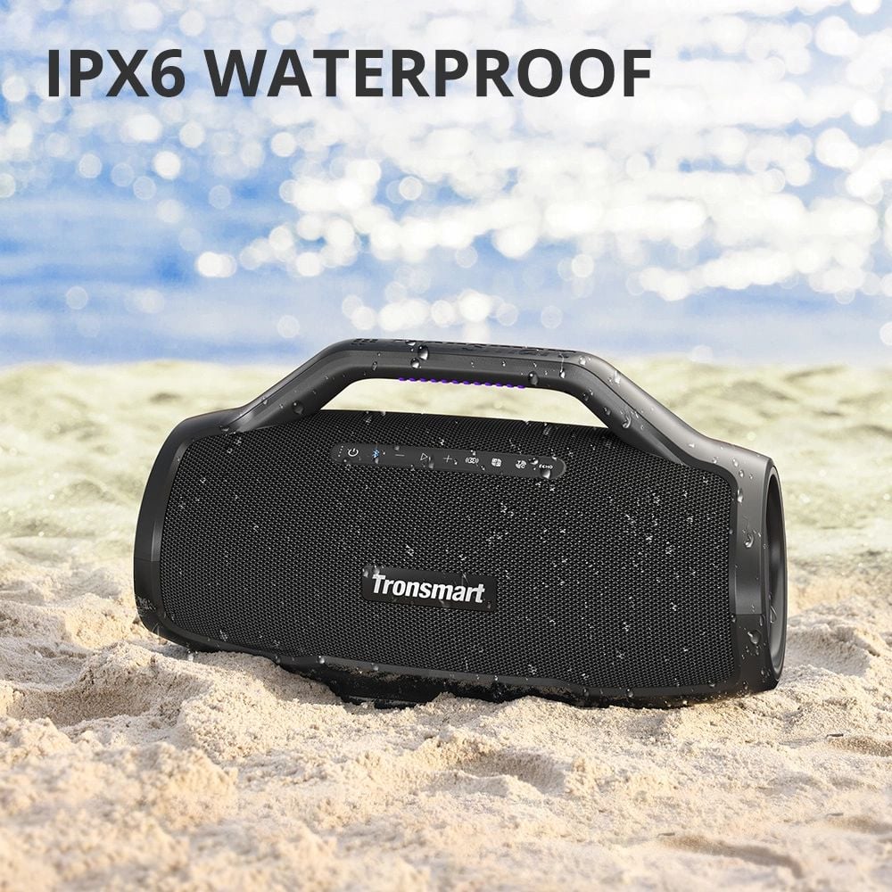 Tronsmart Bang Max 130W Bluetooth 5.3 IPX6 Hordozható Party Hangszóró - Fekete-9
