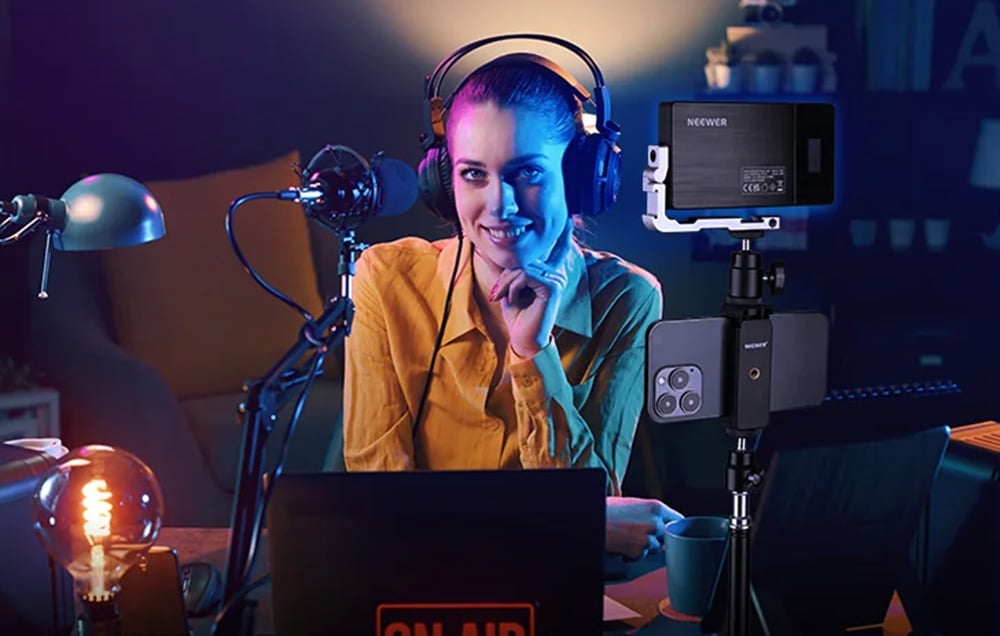 Neewer SL90 Pro RGB LED lámpa, videólámpa 12W 2500-10000K-7