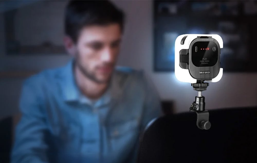 Neewer PL81 Bi Color LED videólámpa videókonferenciához-2