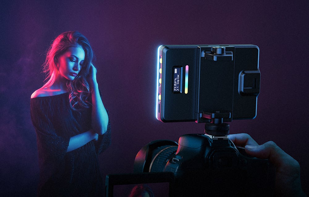 Neewer VL67C RGB LED selfie videólámpa 5W-1