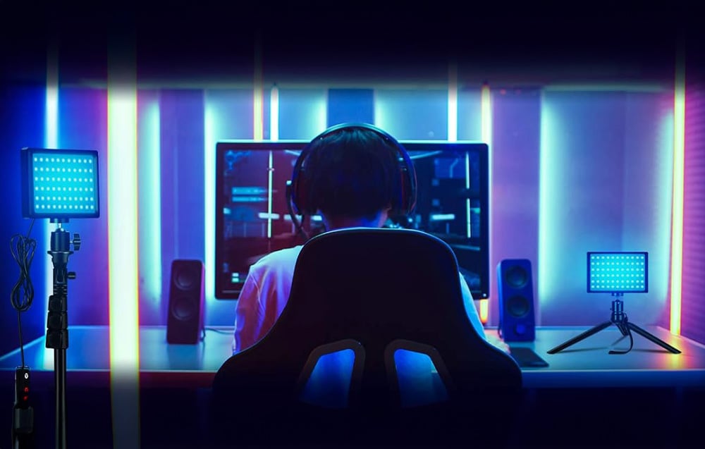 Neewer ZC-10S LED videólámpa készlet állvánnyal-3