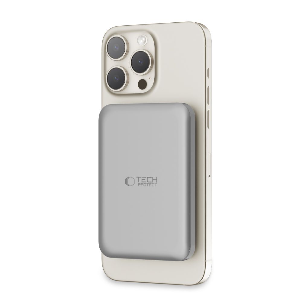 Tech-protect Pb10 Lifemag Magsafe Power Bank 5000mah Titanium-1