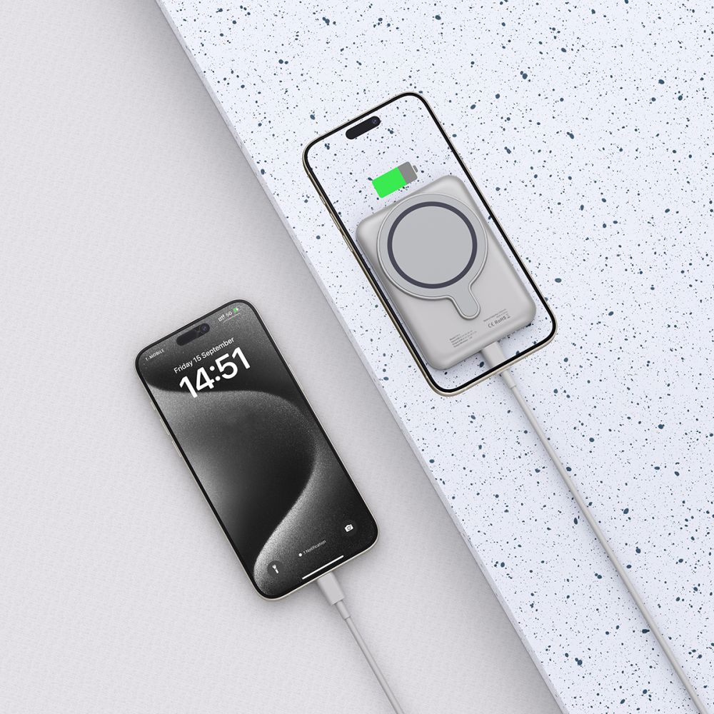Tech-protect Pb10 Lifemag Magsafe Power Bank 5000mah Titanium-5