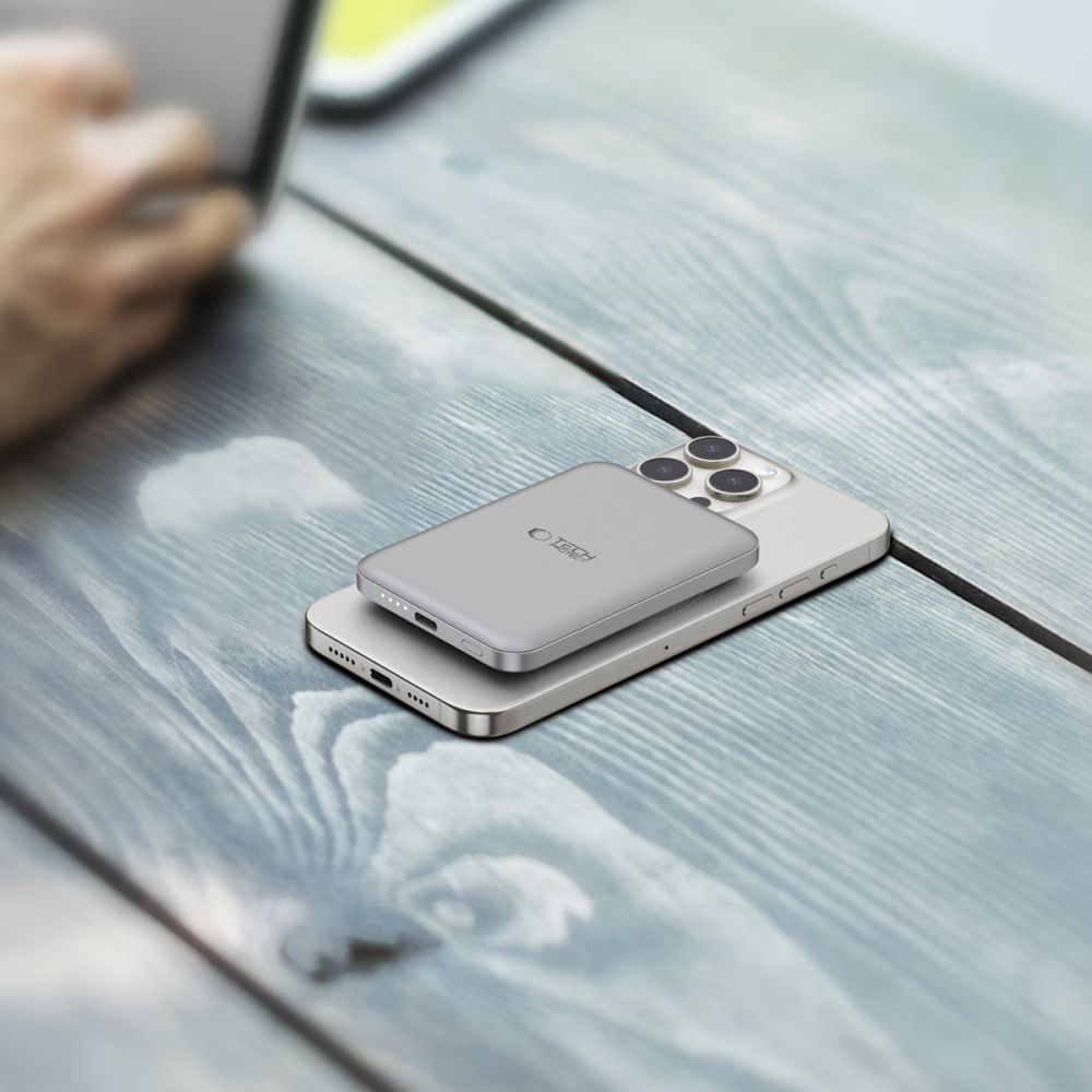 Tech-protect Pb10 Lifemag Magsafe Power Bank 5000mah Titanium-8