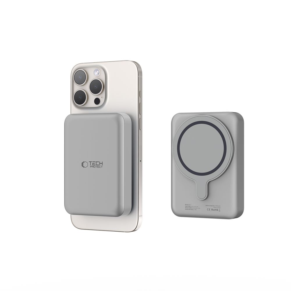 Tech-protect Pb11 Lifemag Magsafe Power Bank 10000mah Titanium-4