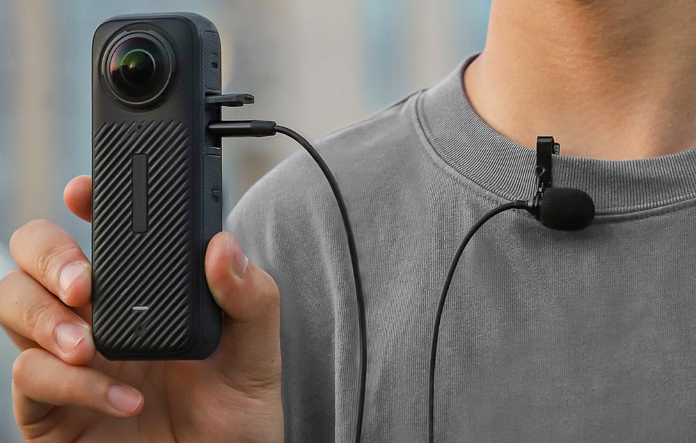 Sunnylife lavalier mikrofon Insta360 X4 akciókamerához-1