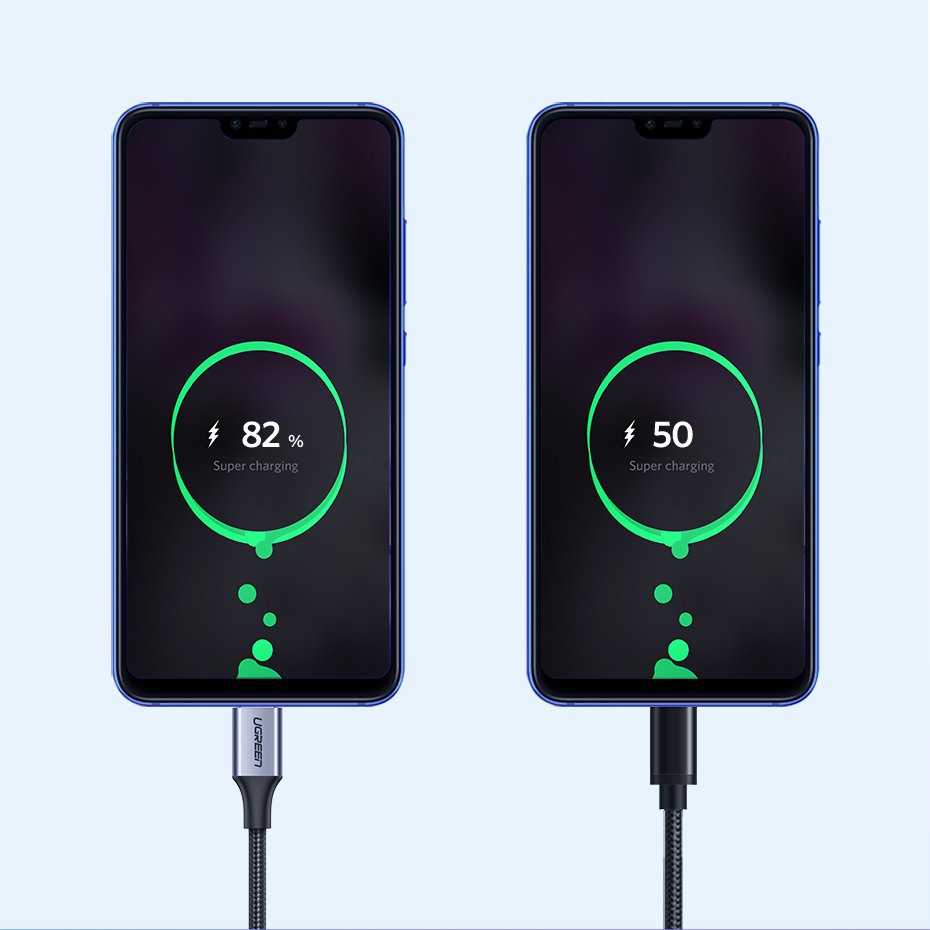 Ugreen US288 USB-A - USB-C QC 3.0 3A 2m kábel, szürke-1