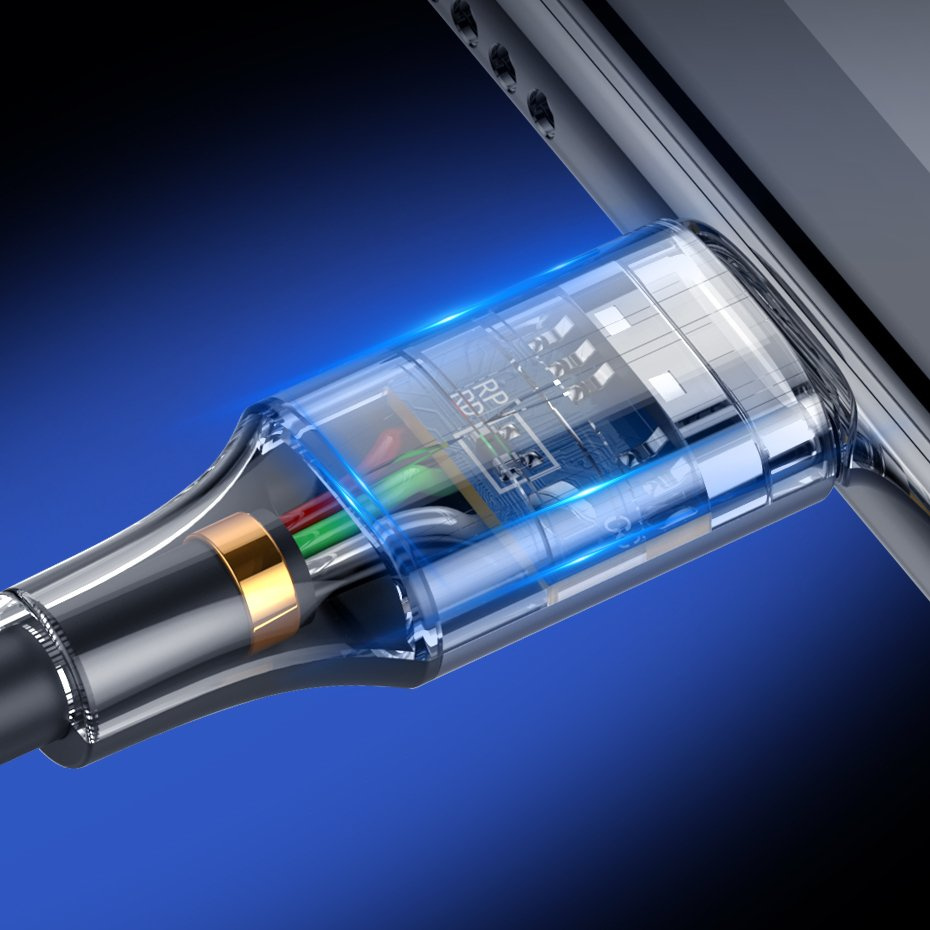 Ugreen US288 USB-A - USB-C QC 3.0 3A 2m kábel, szürke-6