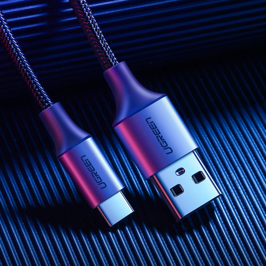Ugreen US288 USB-A - USB-C QC 3.0 3A 2m kábel, szürke-2