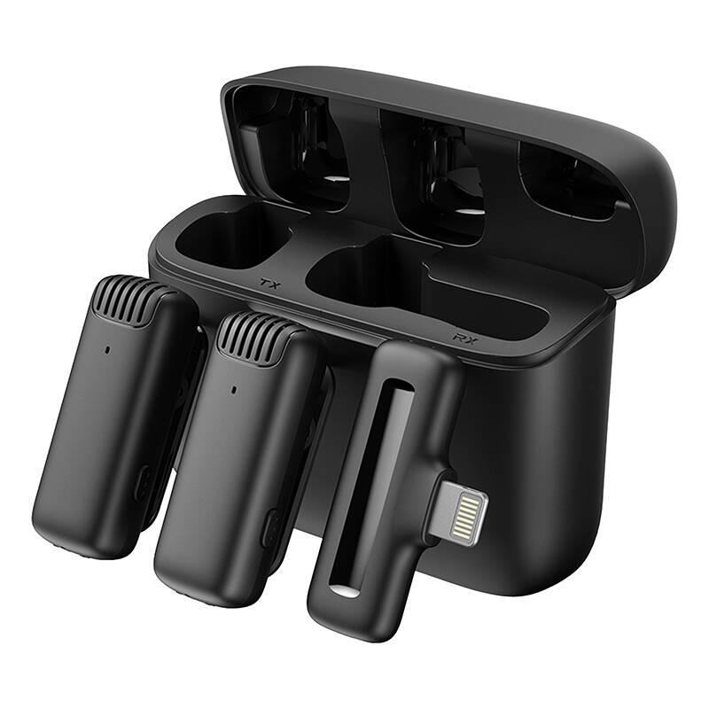 APEXEL dupla vezeték nélküli mikrofon lightning (iOS) (APL-MIC014)-0