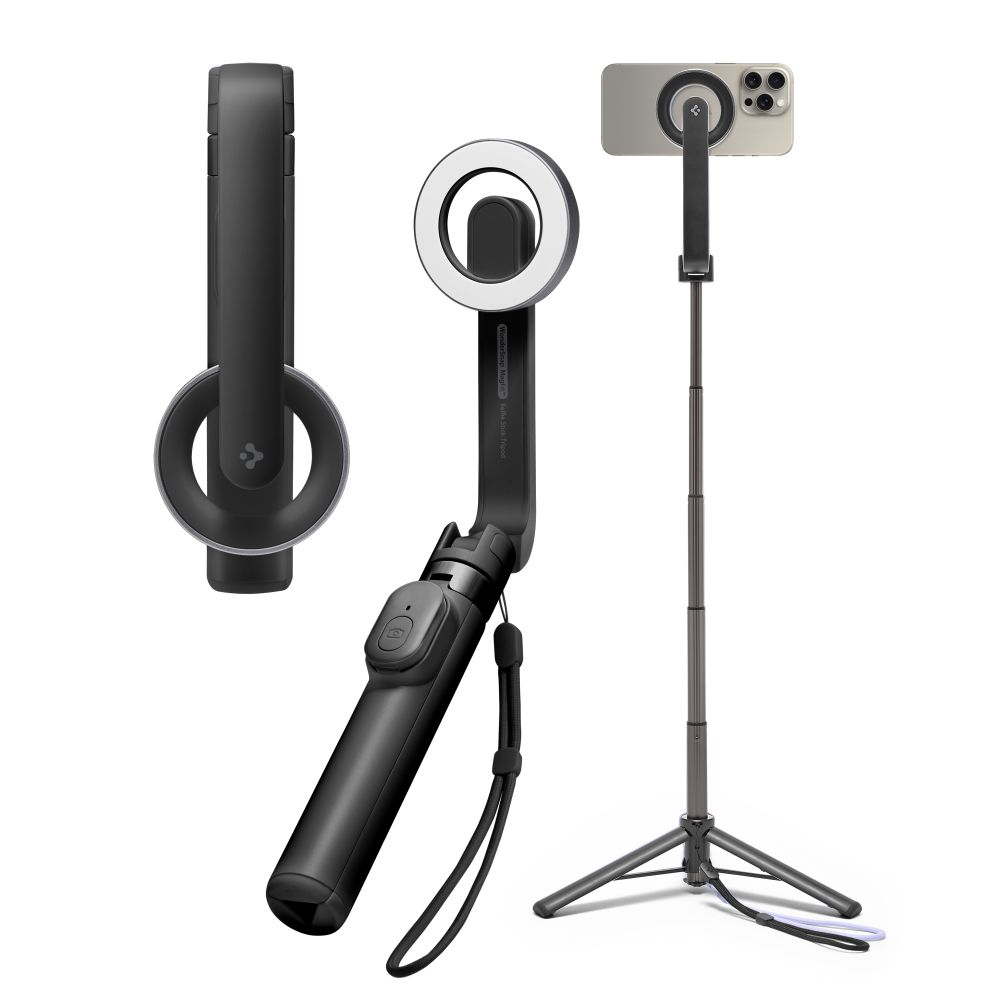 Spigen S571w Magsafe Bluetooth Selfie Bot Tripod Fekete-0