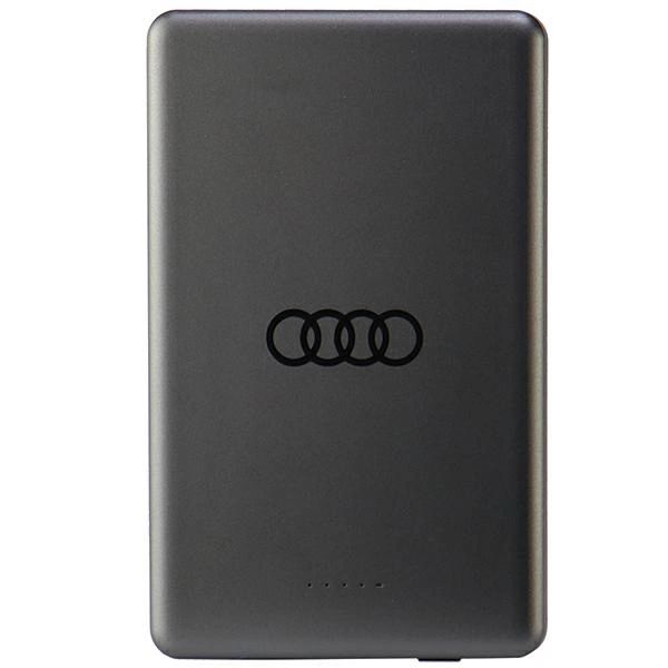 Powerbank Audi Big Logo MagSafe induktív 15W 5000mAh - szürke-2