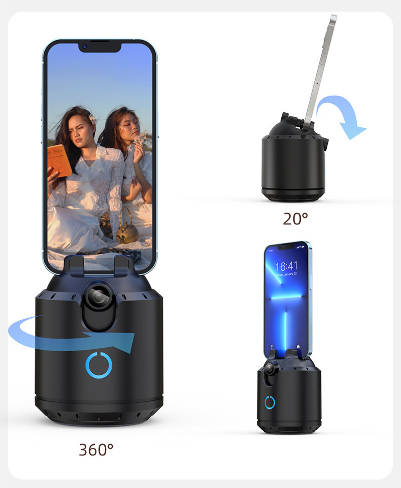 Telefon tartó 360° arc követéssel P3 fekete-3