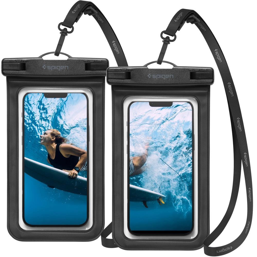Spigen Aqua Shield A601 tok vízálló IPX8 - fekete 2 db-0