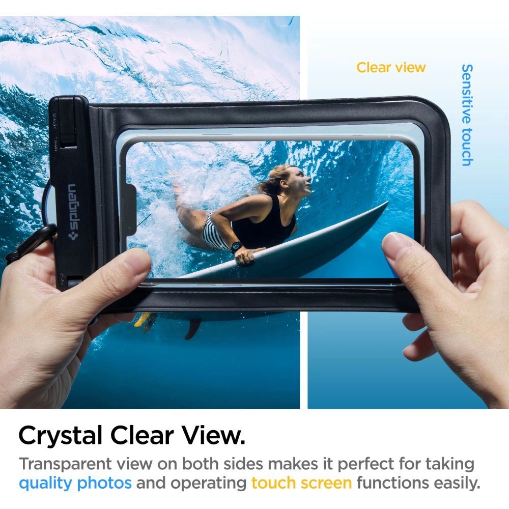 Spigen Aqua Shield A601 tok vízálló IPX8 - fekete 2 db-4