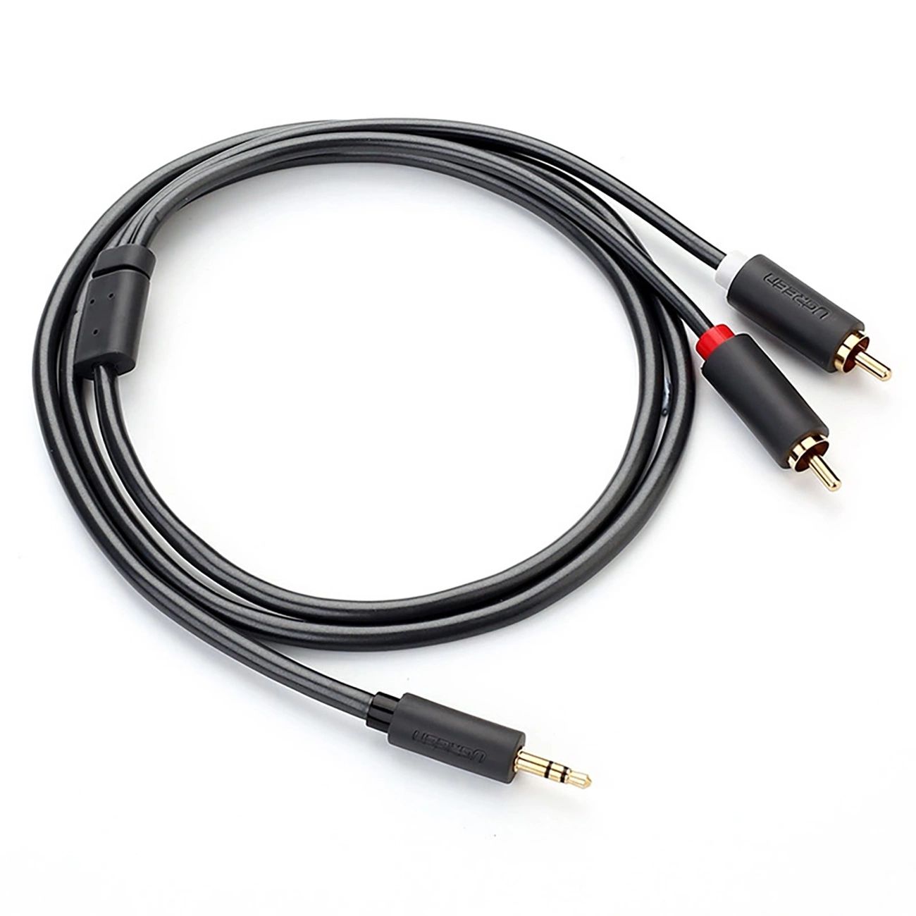Ugreen AV102 10510 kábel 3.5 mm mini jack (apa) / 2RCA (apa) 2m - szürke-7