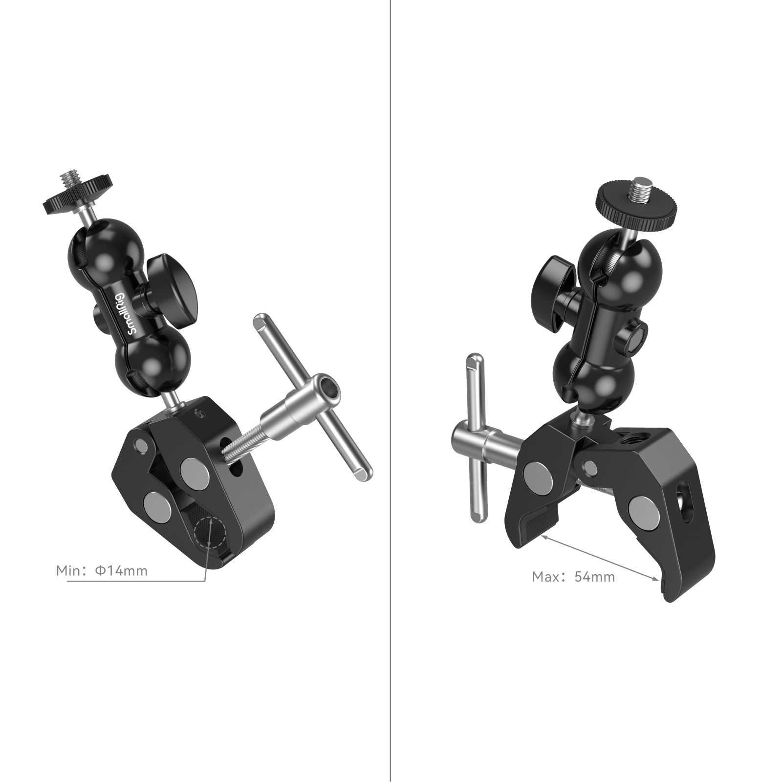 SmallRig multifunkciós rögzítő satu és gömbfejes Magic Arm akciókamera adapterrel (1138B)-1